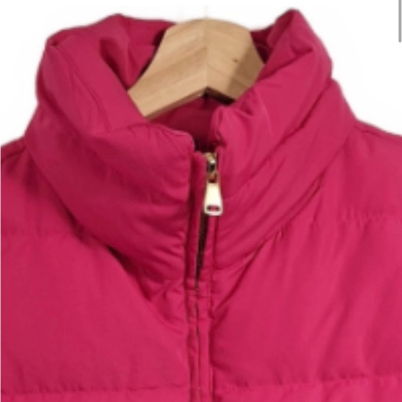 NWOT Talbots Womens Pink Down Insulated Full Zip Puffer Vest Jacket Size 2X - Picture 3 of 8